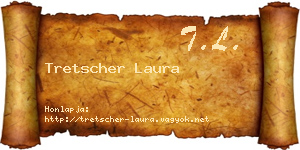 Tretscher Laura névjegykártya